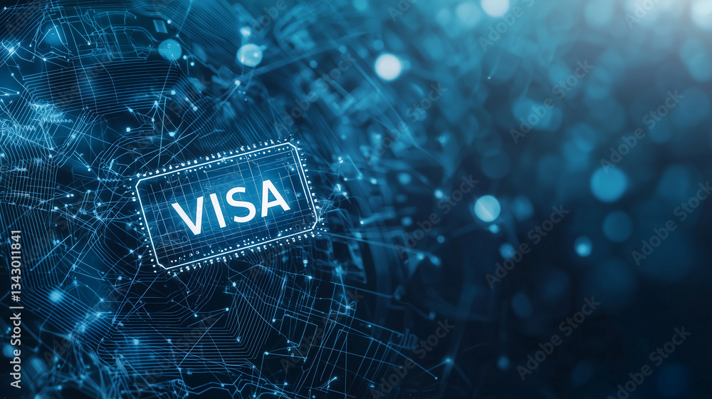 Poster digital transaction: the word 