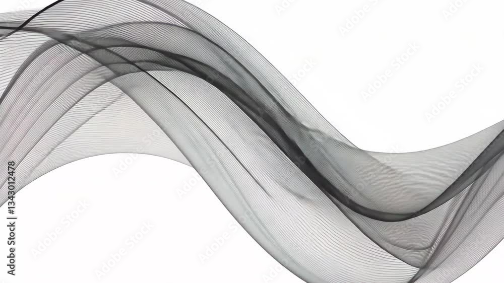 Poster abstract background with wavy lines in grayscale creating a flowing and dynamic composition design a