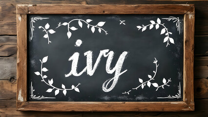 Pixel Art 8 Bit Style Wooden Sign with Blocky Ivy Sprite and Retro Aesthetics