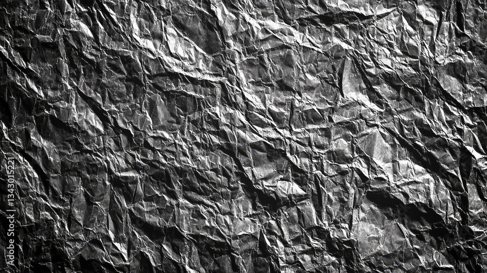 Poster textured abstract in shades of grey: a detailed, high-contrast capture of a textured surface, showca