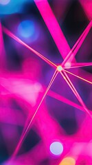 Abstract blurred light trails in a dark space for creative backgrounds, decoration or presentations