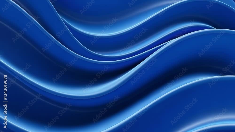 Poster abstract blue waves flowing smoothly creating a calming and visually appealing background effect des