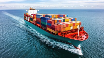 Fototapeta premium A satellite GPS tracking system monitoring global logistics, fleet movement, and real-time shipping data.