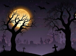 Fototapeta premium halloween night background
