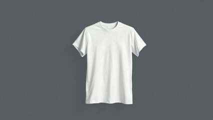 Blank white t shirt front view mock up