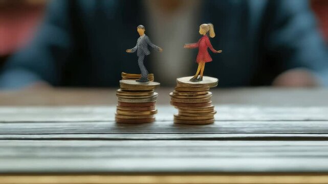 Discussion on gender pay gap highlighting financial inequality between men and women in the workplace