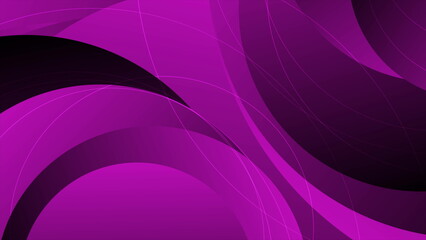 Dark violet abstract geometric background with glossy circles and lines