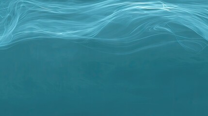 Fototapeta premium Abstract aqua art, flowing light in ocean background. Backdrop for design, screen saver
