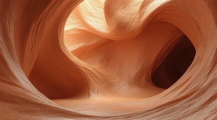A stunning sandstone canyon showcasing fluid, organic shapes.