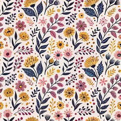 pattern  of various flowers 