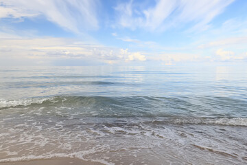 sky background, clouds over the sea abstract photo
