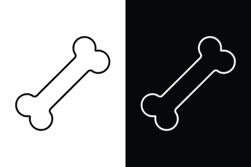 Editable Dog Bone Icon. High-Quality Vector for Business & Infographics
