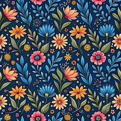 pattern  of various flowers 