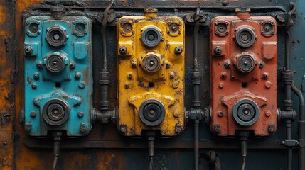 A view side-by-side of throttle plates in various cleanliness stages, contrasting visually the effects of maintenance.