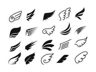 Angel Wings Logo Collection Element