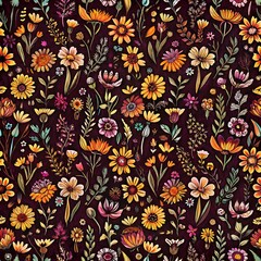 pattern  of various flowers 