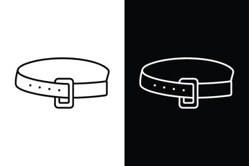 Medical Gait Belt Icon. High-Quality Line Art for Assistive Care Illustrations