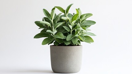 Obraz premium Sage plant on a white background