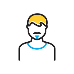 Multi color icon for young