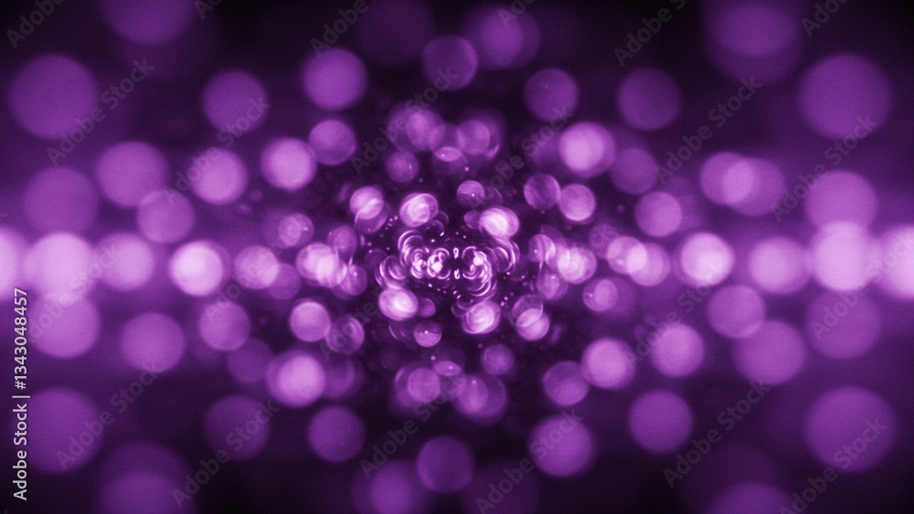 Poster abstract background round sparkling bokeh lights violet moves