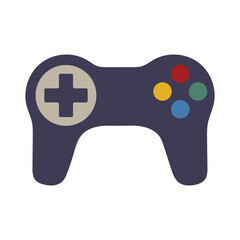 Realistic vector video game controller icon. Game controller vector flat illustration.   