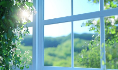 Sunlit Serenity: A Window to Nature's Embrace