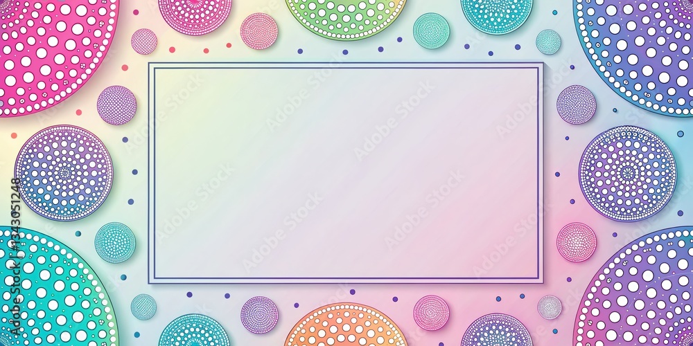 Poster creative colorful background design with abstract patterns digital art graphic design vibrant enviro