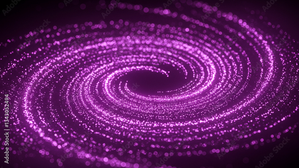 Poster a vibrant abstract background featuring shimmering bokeh lights in shades of violet, creating a dyna