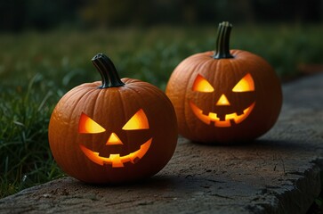 Obraz premium jack o lantern pumpkin