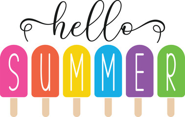 Hello Summer Svg, Welcome summer svg, Summer Sign svg, Hello Summer Popsicle svg, Summer svg, Front Door Sign svg, Files for Cricut,Hello Summer Popsicles SVG, Summer sign SVG, Summer svg, Summer cut 