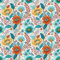 pattern  of various flowers 