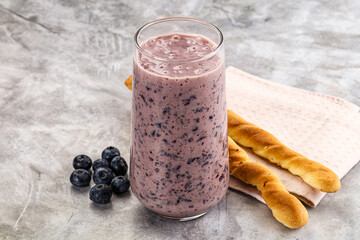 Blueberry milkshake sweet dessert drink