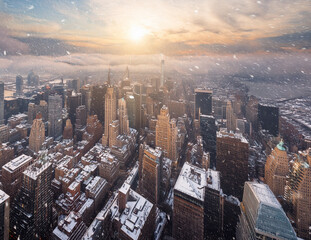 Obraz premium Generated image 雪景色