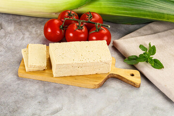 Soya vegan tofu cheese brick