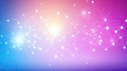 Fototapeta premium Abstract network graphic design, vibrant colors, technology background, for presentation