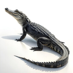 Naklejka premium iguana on a white background