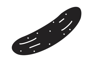 シンプルなきゅうりの線画イラストアイコン