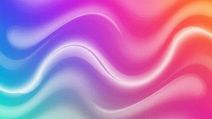 Naklejka premium Abstract liquid wavy backdrop featuring a vibrant textured surface design. This includes an abstract holographic background, a gradient texture backdrop, and a geometric background