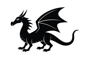black and white dragon