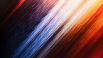 Fototapeta premium Angled lines of color transition across a blended gradient design