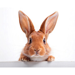 Cute bunny peeking