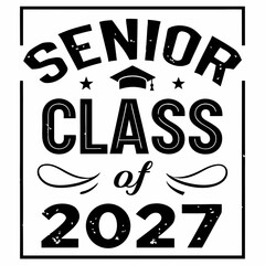 Classic Grunge Textured School Year 2027