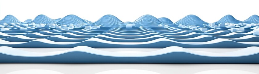 Abstract blue waves background. Concept for sound, rhythm or design