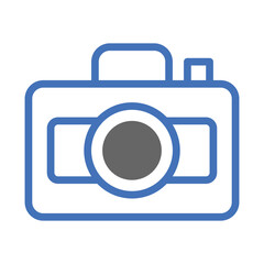 Digital Camera Minimalist Icon Graphic Symbol
