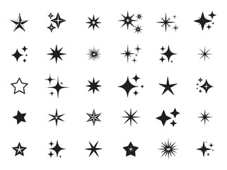 twinkle stars icon set