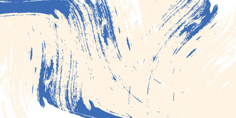 Abstract grainy blue spiral brush stroke with spray texture. Hand drawn distress damaged simple art abstract modern