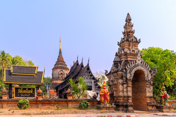 Fototapeta premium Lokmolee Temple is a Buddhist in Chiang Mai, Thailand It is a beautiful temple.