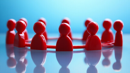 Obraz premium Effective management involves clear communication and teamwork.