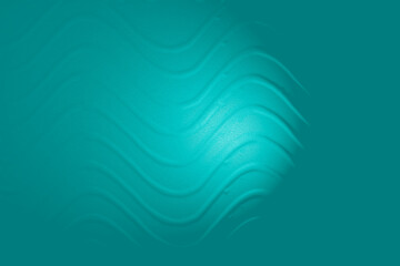 The texture of the wall of the wave -like blue color.