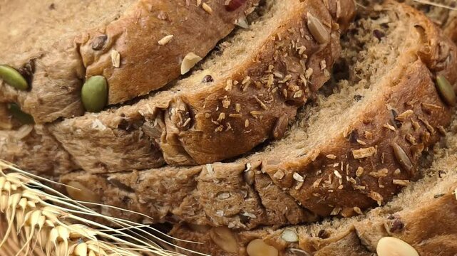 Close-up of whole wheat bread